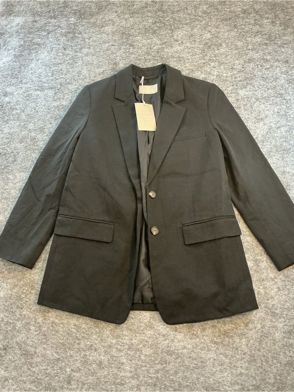 Everlane Double Breasted CareerWear Office Classic Black Women's Blazer Size 4